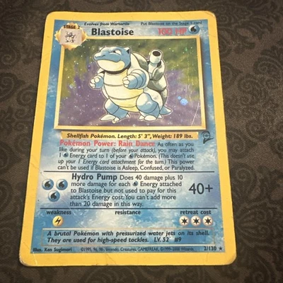 Base Set 2 Blastoise 2/130 Holo Rare Pokemon - Image 1 of 2