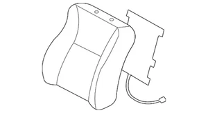 Genuine Toyota Seat Back Cover 71074-06250-A1 - Picture 1 of 2