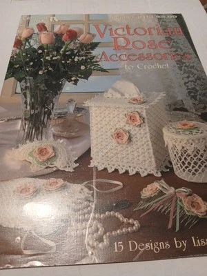 Victorian Rose Accessories 15 Crochet Patterns By Leisure Arts Leaflet 2113 - Image 1 of 3