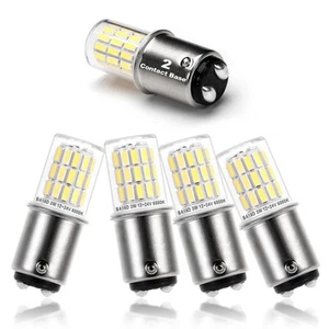 12V BA15D LED RV Camper Interior Light Bulbs1076 1142 1176 S8 3W 6000K Daylight - Picture 1 of 7