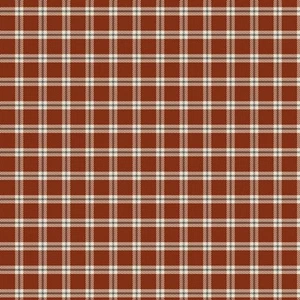 Marcus Fabrics Dolores Smith 1800s Civil War Repro HOME WEAVES Red Plaid FQ - Picture 1 of 2