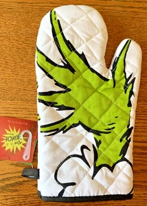 2025 BioWorld The GRINCH - Grinch Hand Oven Mitt - 12" x 7" - Picture 1 of 3