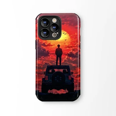 Jeep Solo Sunset Car  iPhone Case Bumper Shockproof Phone Case For Apple iPhone - Image 1 of 3