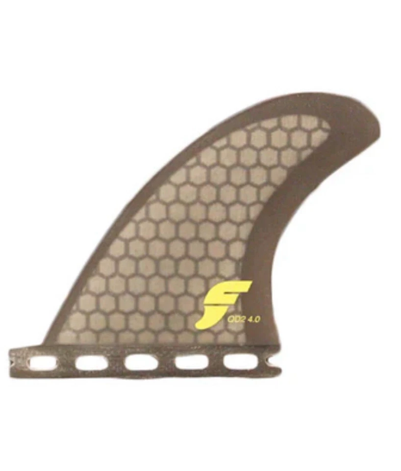 CARDIFF FIN COMPANY $30 Used 1x Quad Rears 4.0” Small-MedFutures Honeycomb Fins Set of 2