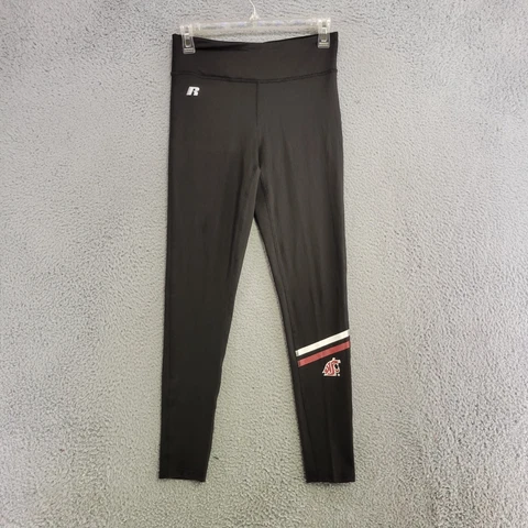 Washington State Cougars Leggings Womens S Small Black Skinny Stretch Athleisure Cover