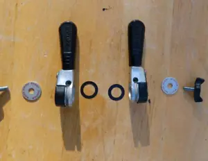 Frühe Suntour DLW LD-1000 Unterrohrschalthebel Set für Friction SunTour - Anlöt - Bild 1 von 2