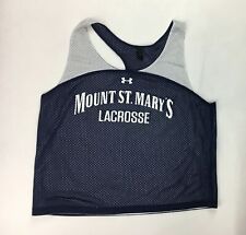 Under Armour Mount St Mary's Reversible Lacrosse Jersey Women's S Navy White $20