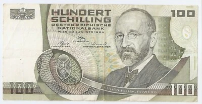 Austria 100 chelines 1984 Eugen Böhm Foto 1 de 2