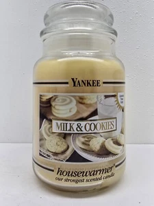 Yankee Candle- MILK & COOKIES - Discontinued. BLACK BAND. Housewarmer. RARE. New - Picture 1 of 8