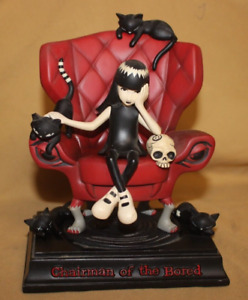 Emily the Strange Chairman of the Bored Limited edition Statue - RARE