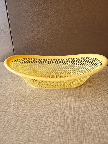 Vintage Yellow Food Basket Cover