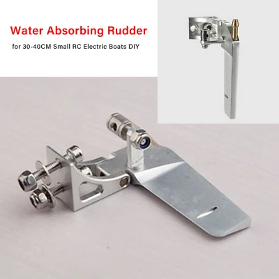 Aluminum Water Absorbing Rudder 52MM Steering Rudder for Mini RC Electric Boats - Image 1 of 4