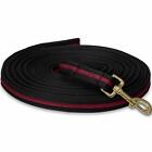 Horse Lunging Rein Training Lunge Line 4 Metre Black/Burgundy Pack of 2,3,5,8,10
