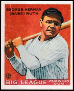 1933 Goudey Reprint Babe Ruth Card # 149New York Yankees 