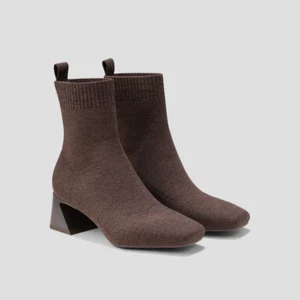 Vivaia Square-Toe Water-Repellent Heeled Boots (Regina Pro) CHOCOLATE UK 6 (40) - Picture 1 of 7