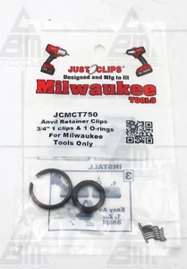 Just Clips JCMCT750 3/4" 2pc Milwaukee Anvil Snap Ring & O-Ring Kit - USA - Picture 1 of 1