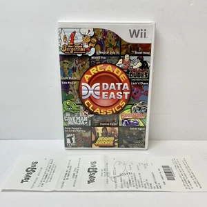 Data East Arcade Classics (Nintendo Wii, 2010) CIB W/ Receipt Complete TESTED - Picture 1 of 5