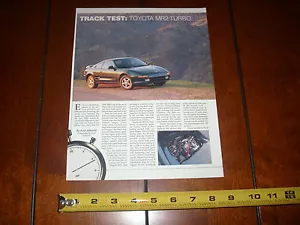 TOYOTA MR2 TURBOCOMPRESSO 1991 - ARTICOLO ORIGINALE - Foto 1 di 3