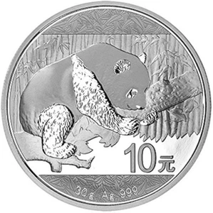 2016 China Silver Panda Coin 10Y 30 g Ag .999 in Capsule - Picture 1 of 2