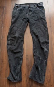 G Star Jeans Fading Riley 3D Loose Tapered Size 35x31.5 Dark Gray *38G0702p - Picture 1 of 8