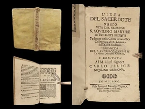 1669 Martyrdom of Saint Aquilina 12 Year Old Girl Martyr Byblos Milan Relics - Picture 1 of 18