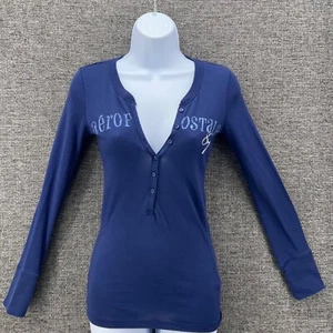 Aeropostale Womans Henley Top S Alt ASO Bella Swan Elena Gilbert Y2k Preppy Mall - Picture 1 of 13