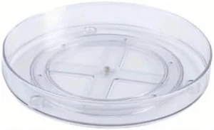 Small Lazy Susan Organiser Turntable Clear for Cabinet, Kitchen, Bathroom Corner - Picture 1 of 12
