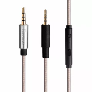 Silver Plated Audio Cable Mic For Sennheiser PXC480 PXC550 PXC 550-II Headphone - Picture 1 of 15