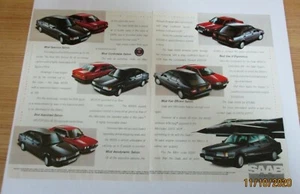 Saab range 2 page (not joined ) Advert Classic Cars of the 80's C97 - Picture 1 of 1