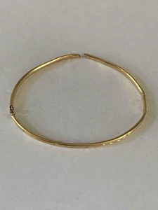 Vintage 14K Gold Hinged Slide Closure Bangle Bracelet for Scrap - 2.7 Grams - Picture 1 of 5