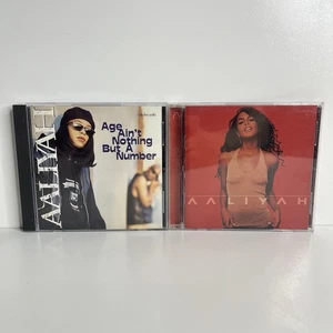 Aaliyah 2 CD Lot Self-Titled And Age Ain’t Nothing But A Number - Foto 1 di 14