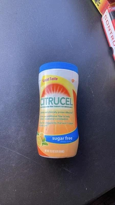 Citrucel pó terapêutico de fibra de laranja sem açúcar 16,9 oz alívio da constipação - Imagem 1 de 3