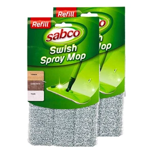 2 x Sabco Swish Spray Mop Refill/Replace Microfibre Pad For Swish Mop SAB41223 - Picture 1 of 4