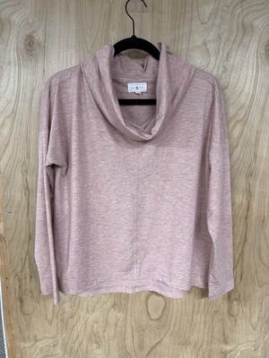 Blusa Top Lou & Grey Pequeña Rosa Jersey Tejido Capucha Cuello Mediana Foto 1 de 4