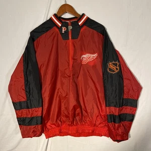 Pro Player 1/4 Zip Detroit Red Wings Pullover Reversible Windbreaker Large - Bild 1 von 19
