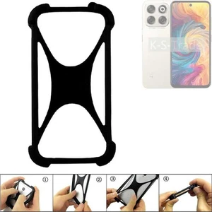 Paraurti f ZTE Blade V70 Custodia in silicone Softcase Protezione anteriore prot - Foto 1 di 5