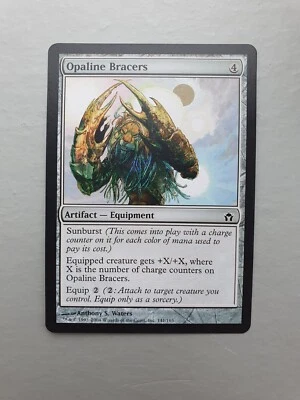 Opaline Bracers, MTG Fifth Dawn (2004). Common Artifact NM - Image 1 of 2