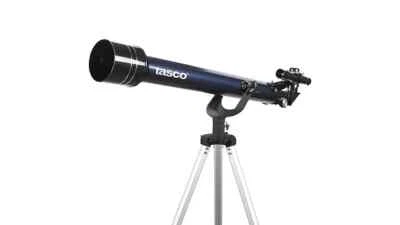 Tasco 402x60 Novice Telescope - Blue, Refractor, w/ Tripod - Image 1 of 2