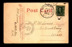 1906 Fabyan & Spring RPO Card - L27476 - Picture 1 of 2