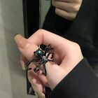 Black/Silver Retro Moonstone Black Ring Spider Gem Spider Ring  Man