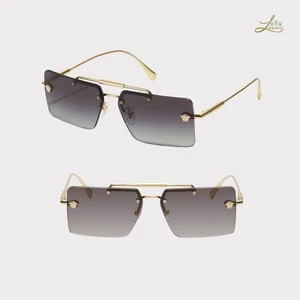 Versace Sunglasses Gold-Tone Rimless Style - Picture 1 of 15