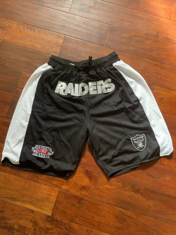 XL Black Retro Oakland/ Las Vegas Raiders Shorts Cover
