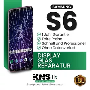 Samsung S6 Display Reparatur ⭐ 24h Glas Austausch ✅ Versichert & Garantie - Bild 1 von 5