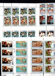 /// 4X ST.VINCENT 1992 - MNH - SPORTS - OLYMPICS - CYCLING - SWIMMING - Foto 1 di 1