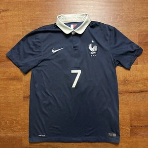Nike France Jersey M Blue Collared World Cup France Franck Ribery 7 - Picture 1 of 16