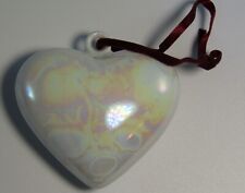 Royal Porzellan Ornament by Svendsen's Designs Porcelain White Heart 1989 Signed