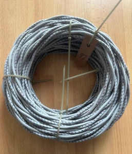 97 pies ~ par 10ga ~ tela trenzada ~ eléctrico ~ cable de altavoz ~ limpio - Imagen 1 de 3