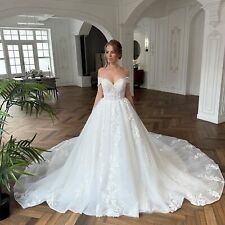 Fairytale Wedding Dress Wedding Dress Strap 46-60 Buttons Ivory Long Tow