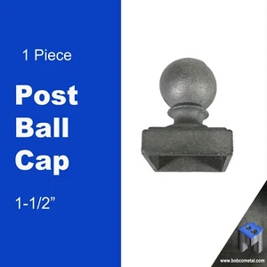 Cast Iron Ball Fence Post Cap 1 1/2" | 1 Piece - Picture 1 of 1