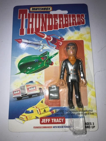 Matchbox Thunderbirds Jeff Tracy Action Figure  1994 new Cover